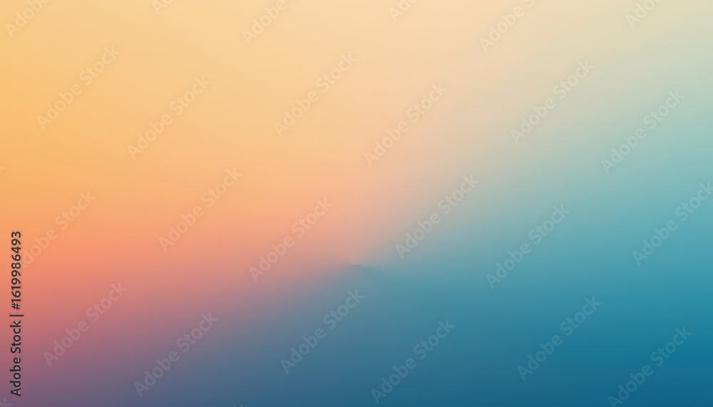 Obraz premium a pastel sunrise gradient background a dreamy gradient blending warm peach with pale lemon, featuring faint horizon inspired lighting, ideal for wellness and lifestyle branding.