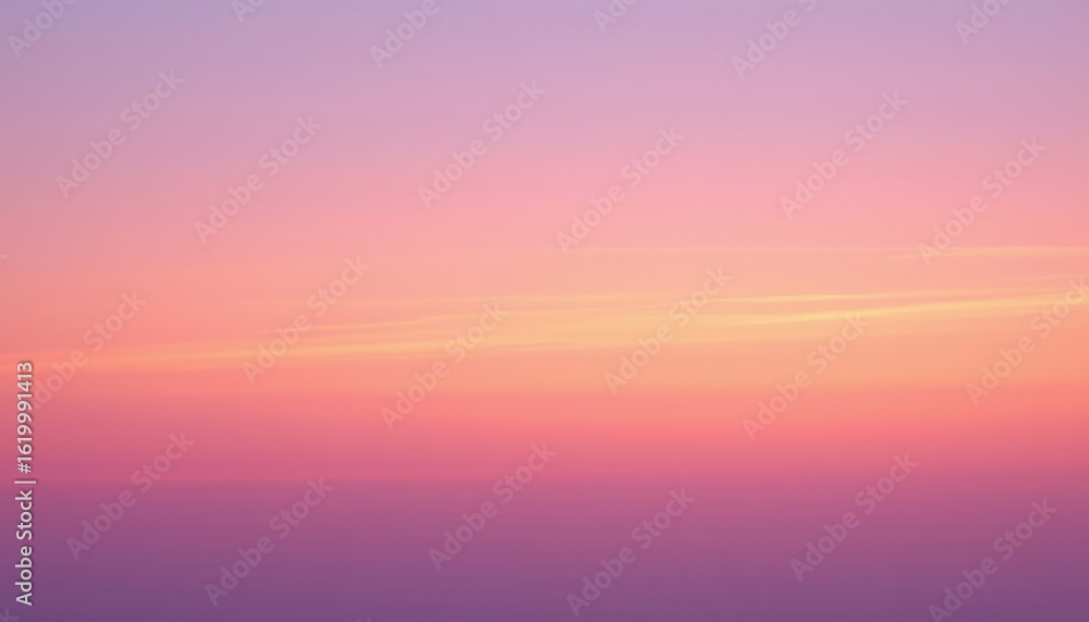Obraz premium a pastel sunrise gradient background a pastel sunrise gradient blending blush pink and cream orange, featuring faint horizon inspired lighting, featured in soothing social media templates.