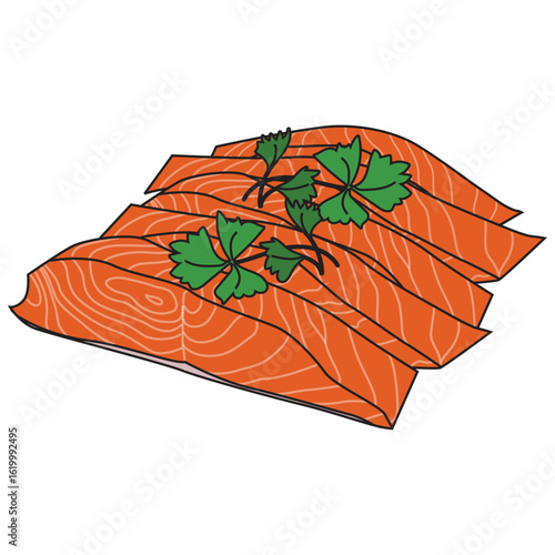 Gravlax Illustration