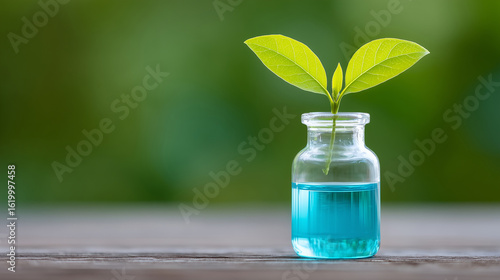 Growth in a Bottle: A Symbol of Biotechnology and Environmental Care