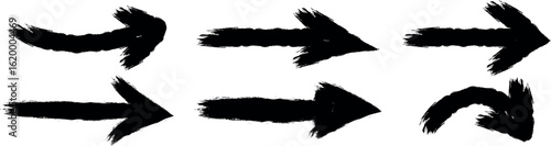 Grunge arrow vector. arrow. Cursor. grunge arrow brush.grunge arrow paint.