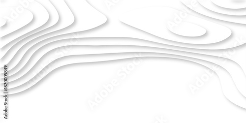 Abstract Luxury diamond creative topography map background vector natural shadow papercut web topography map spiral line. white light dynamic smooth cover origami papercut texture background.	
