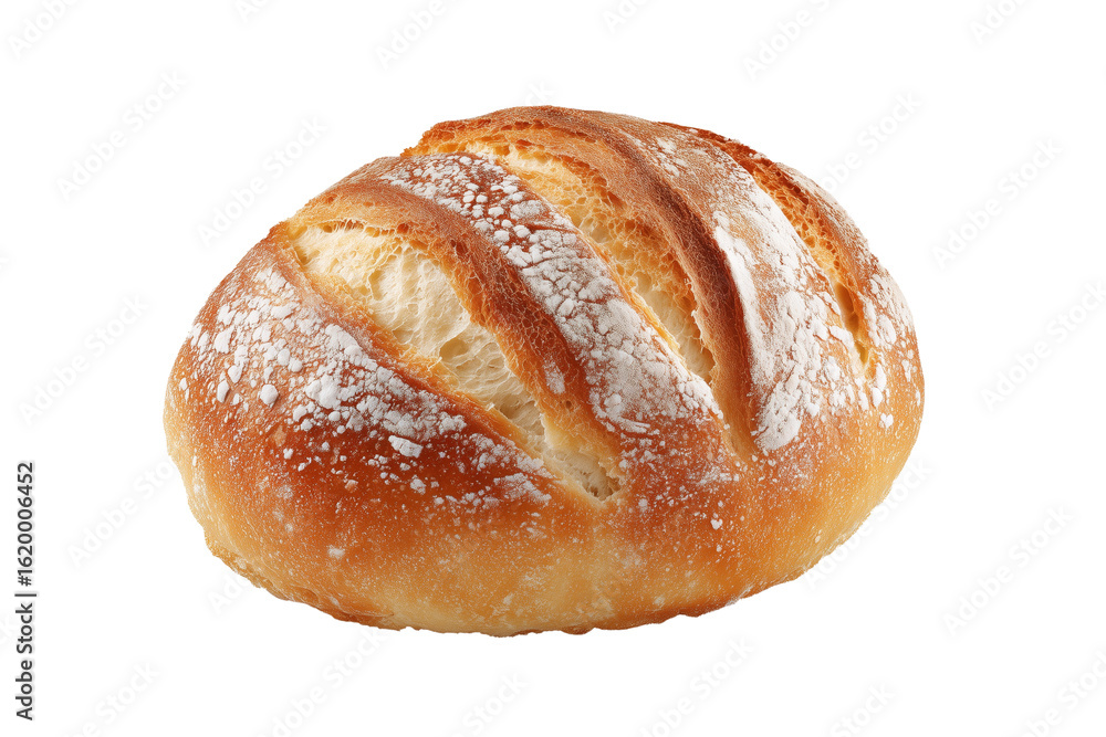Portuguese papo seco crusty bread roll, traditional bakery style, isolated on white background Portuguese papo seco crusty bread roll, traditional bakery style, isolated on white background