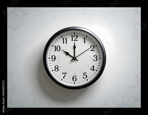 A clock with white background.
