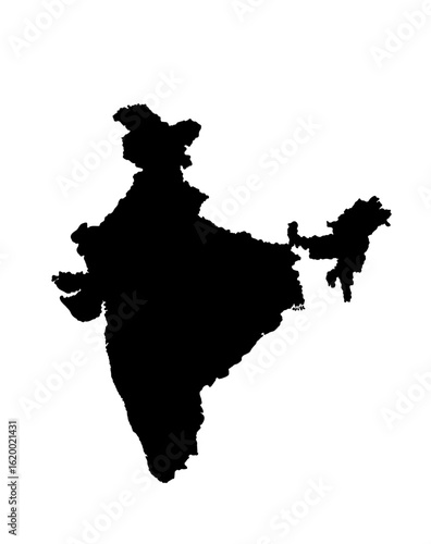 india map shape vectro illustration – indian map.