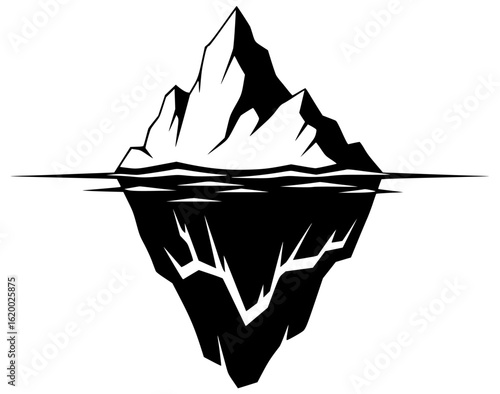 Frozen landscape of iceberg in ocean frosty mountain peaks cold desert icy cave frozen lake snow covered forest cold gloomy city frosty waterfall cold barren tundra icy river