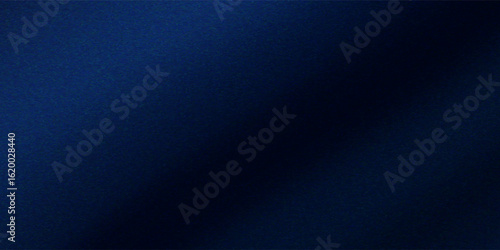 Silk satin fabric. Navy blue color. Abstract dark elegant background with space for design. Soft wavy folds. Drapery. EPS10
