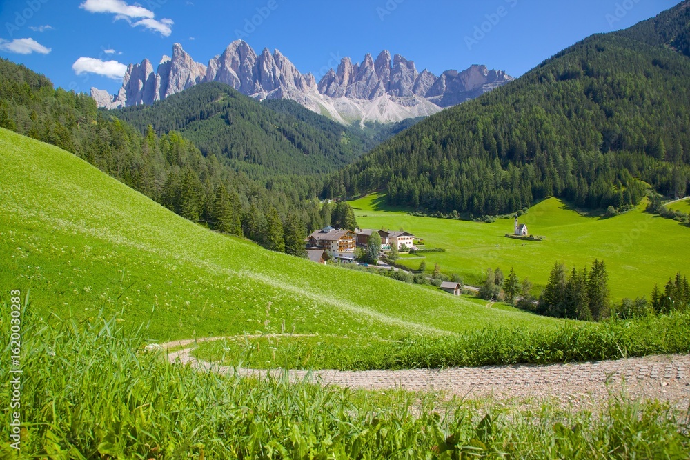 Val di Funes, Bolzano Province, Trentino-Alto Adige/South Tyrol, Italian Dolomites, Italy Val di Funes, Bolzano Province, Trentino-Alto Adige/South Tyrol, Italian Dolomites, Italy