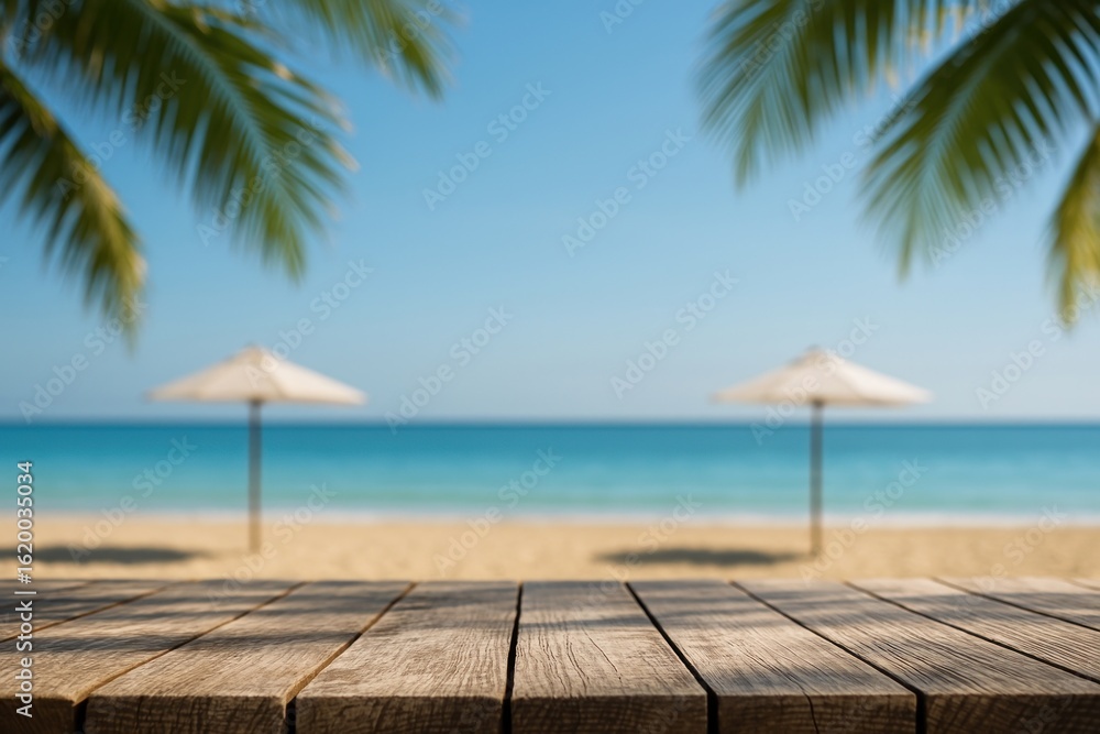 Fototapeta premium Tropical beach paradise view.