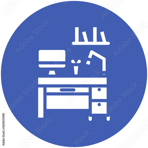Home Office Desk Icon