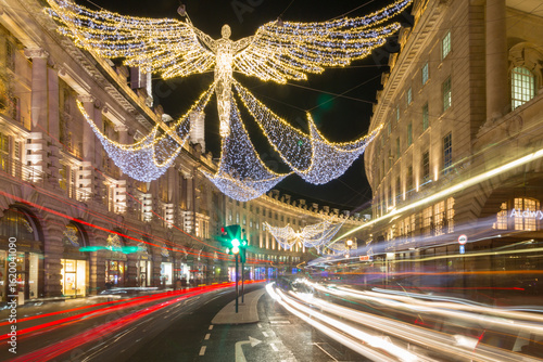 Christmas Lights on Regent Street, Westminster, London, England