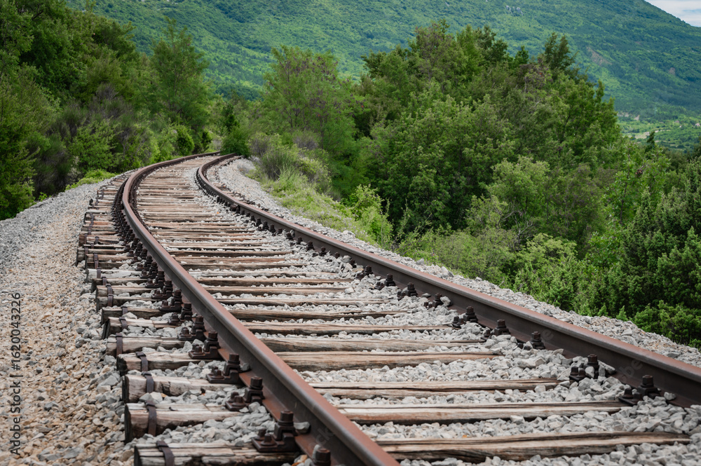 Obraz premium railway in the mountains