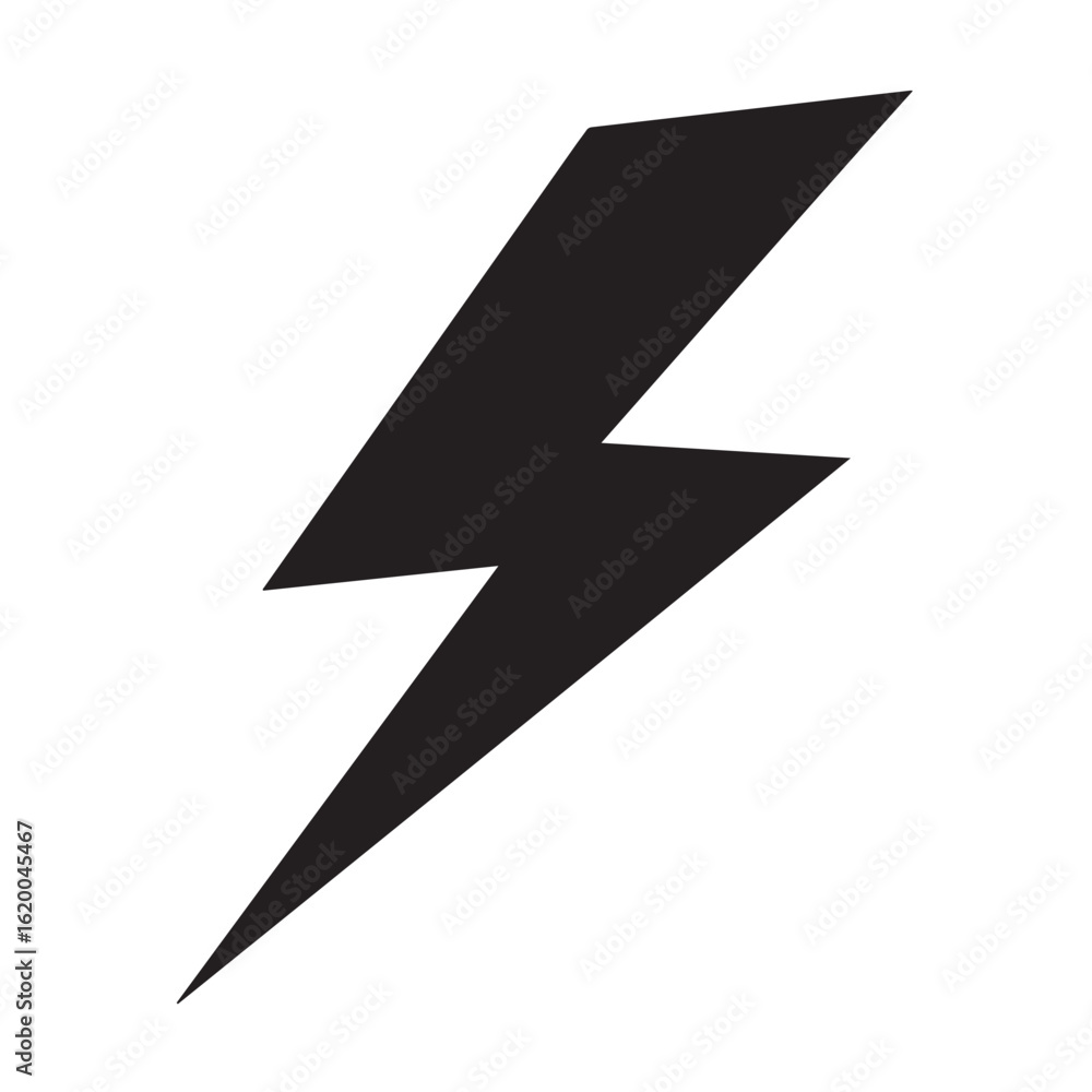 Minimal Lightning Bolt Vector Minimal Lightning Bolt Vector