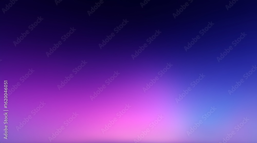 Obraz premium Colorful gradient sky transitions from blue to purple during twilight at a serene landscape