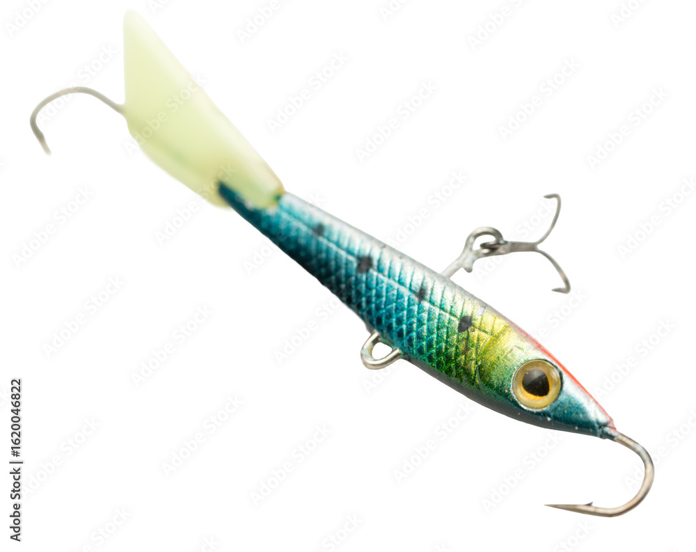 Fishing spinners and wobblers multi-colored on background Fishing spinners and wobblers multi-colored on background