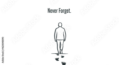 Solemn Remembrance: Footsteps of Memory