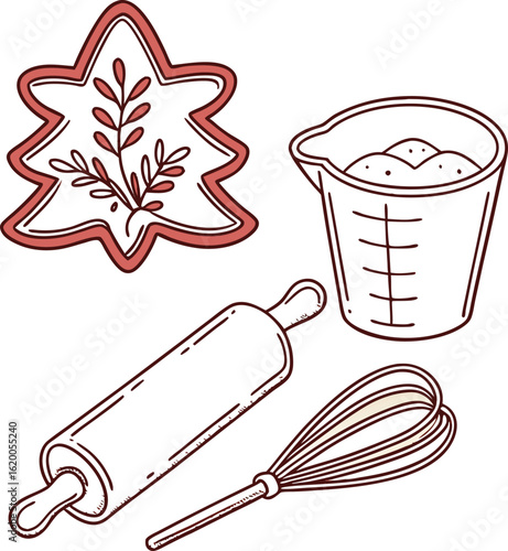 This kitchen equipment icon features a measuring cup or beaker, ideal for precisely measuring liquids in cooking, laboratory, or medicine
