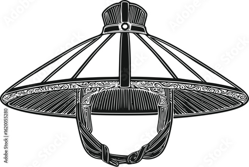 Traditional Korean Farmer Straw Hat Design