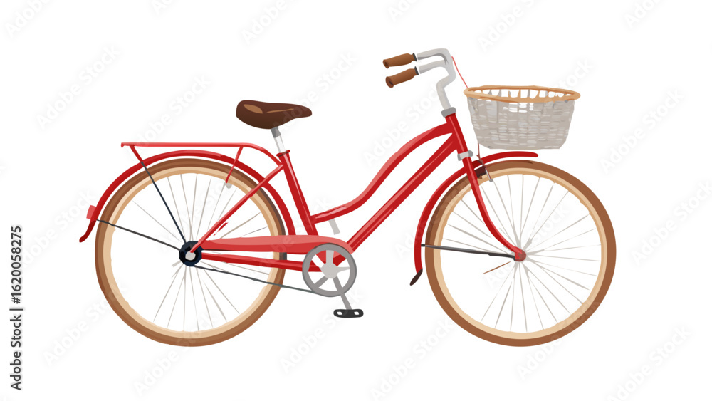 Fototapeta premium vintage bicycle isolated on white background