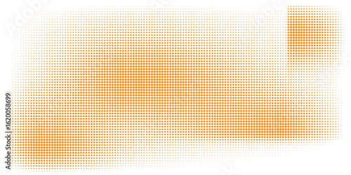 Abstract Gradient Dot Pattern in Warm Tones Design
