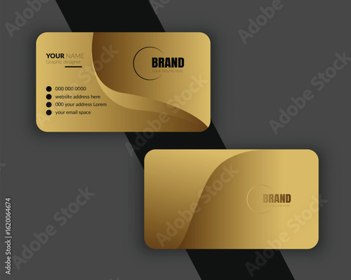 Professional Corporate company minimal business card Mockup Design template