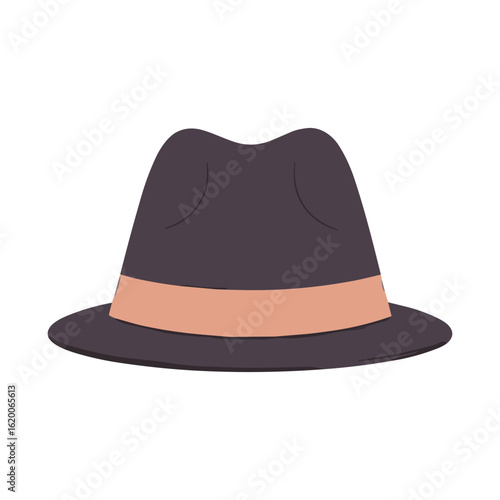 Elegant Fedora A stylish fedora with a sophisticated silhouette and classic details. Perfect for fashion, and vintage-themed design.