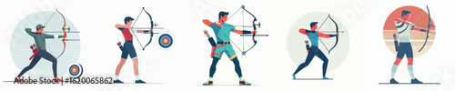 vector of a male archer
