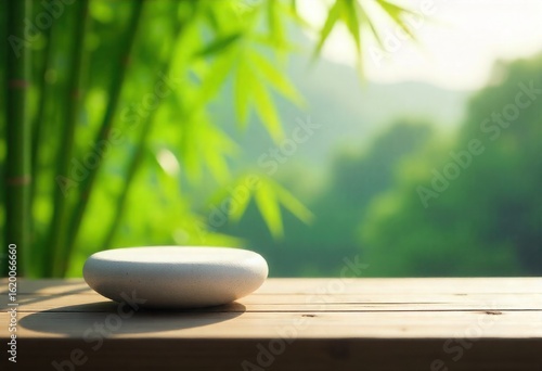 spa still life with bamboo
