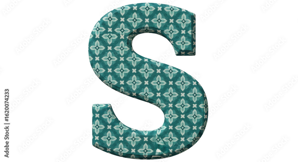Naklejka premium Isolated Letter S