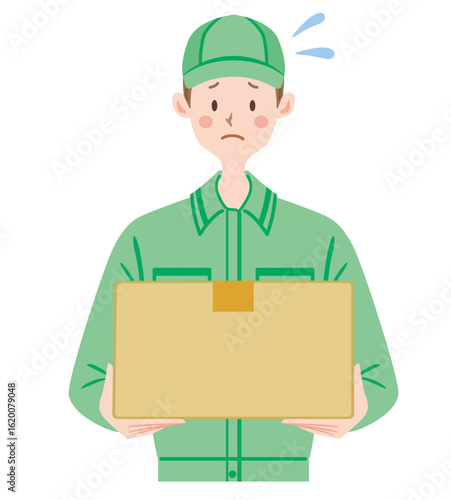 困る配達員　再配達　宅急便
