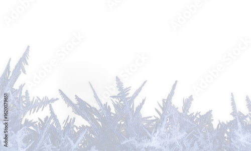 Foto PNG snowy frost border frame with ice texture isolated winter holiday decoration