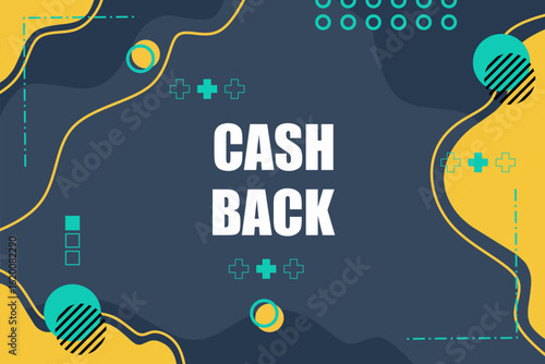 Vector banner. Megaphone with cash back speech bubble. Loudspeaker. Banner for business, marketing. Banner design vector illustration.