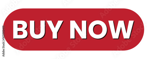 High-Quality Red Buy Now Button Graphic for E-Commerce, Marketing, CTA Web Design, Digital Advertising, and Online Sales Conversion Strategy