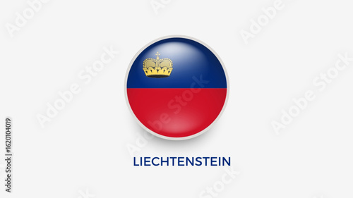 liechtenstein 3d flag vector illustrator