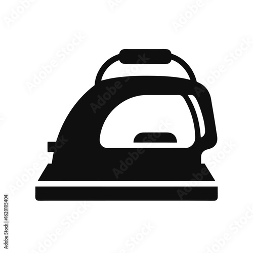 Iron icon in black — flat style vector illustration