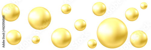 Gold ball background.