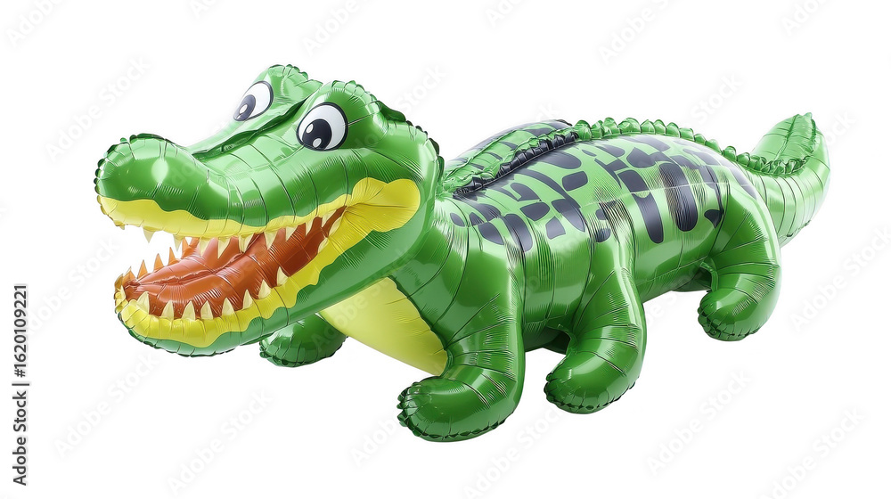 Obraz premium This bright inflatable crocodile brings fun to pool activities, sparking play and imagination for everyone!