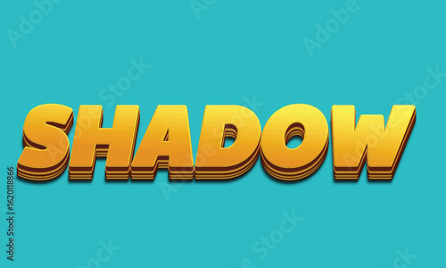 3d text effect template