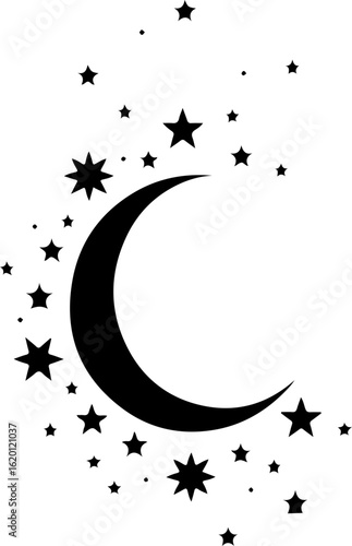 "Islamic Crescent Symbols with Arabic Calligraphy" bundle