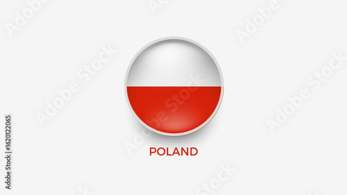 Free Download poland 3d flag vector illustrator - GFXLoad