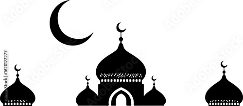 "Islamic Crescent Symbols with Arabic Calligraphy" bundle