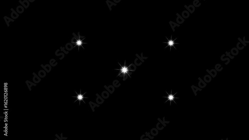 Wallpaper Mural 4K Shiny Looping sparkle rays rotating Star Animation with Glowing White Cartoon Style Light Bursts, Transparent Background and Black Screen Ready for Twinkling Starry Night Effect Overlays Torontodigital.ca