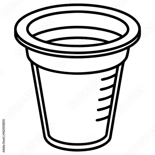 Urine Collection Container Minimalist Vector