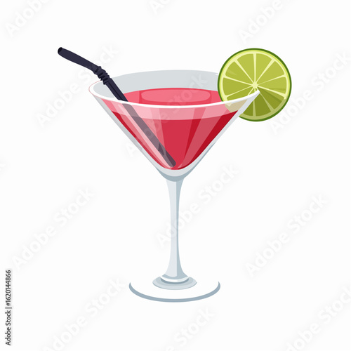 Vector illustration of a Margarita cocktail