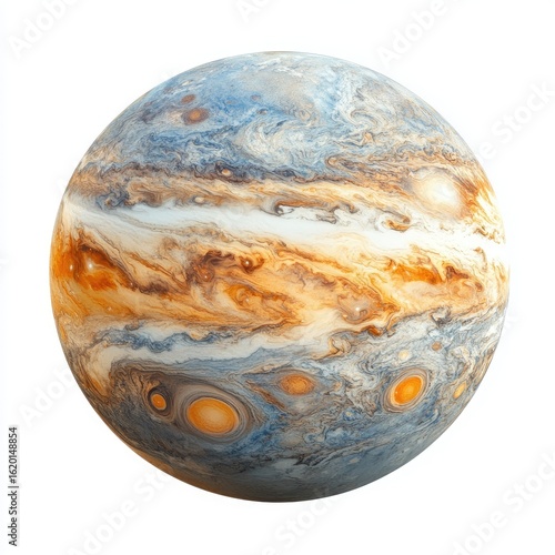 Jupiter Planet: Detailed Render of Gas Giant