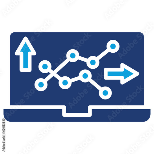 Variability Flat Blue Icon