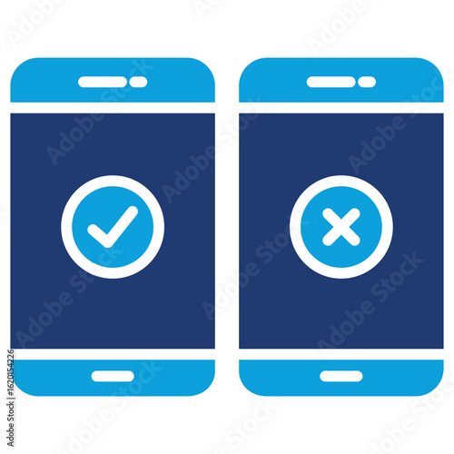 Ab Testing Flat Blue Icon