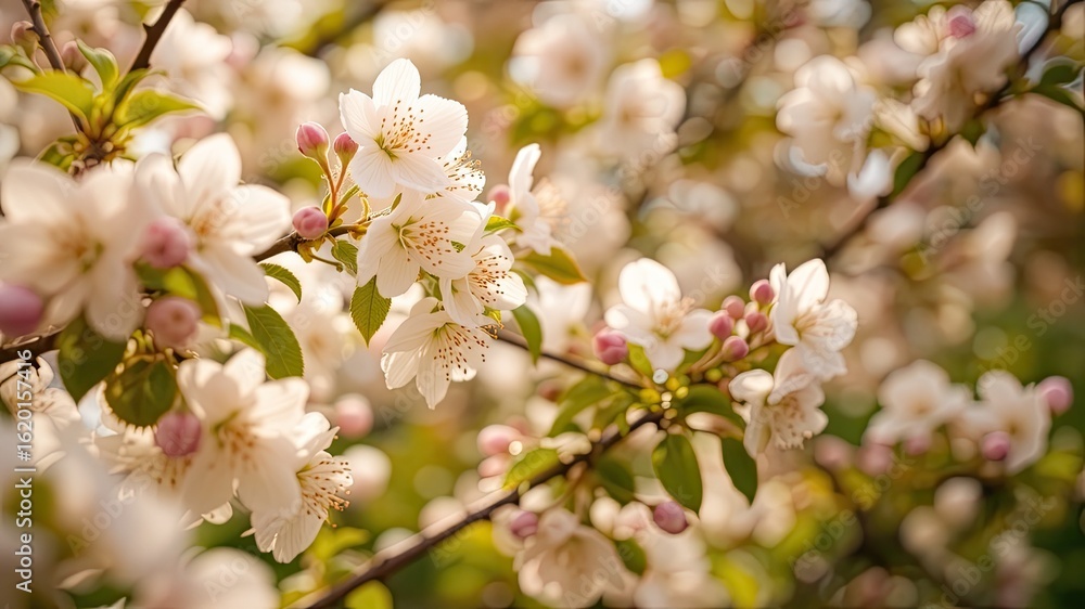 Delicate Apple Blossoms Graceful Garden Spring Delicate Apple Blossoms Graceful Garden Spring