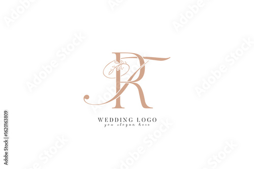 TR RT wedding logo with monogram initial letters