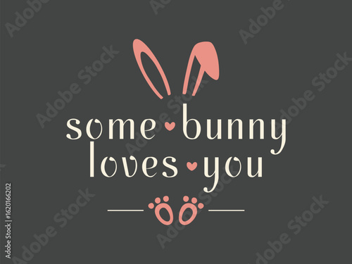 Some bunny loves you cute bunny love t shirt design for rabbit lovers and animal fans